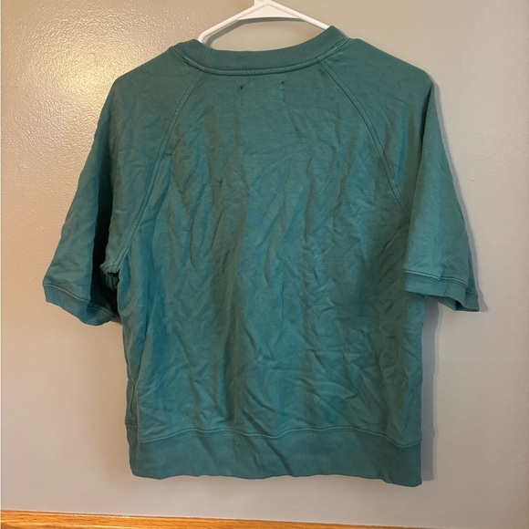 EVERLANE The Lightweight French Terry Tee Green Women’s Medium - Picture 2 of 4